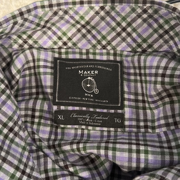 Maker and Company button down shirt size XL men’s - Picture 8 of 8